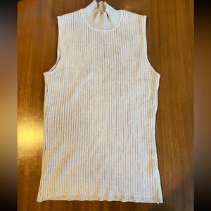 Ribbed Stretchy Sleeveless Turtleneck shirt